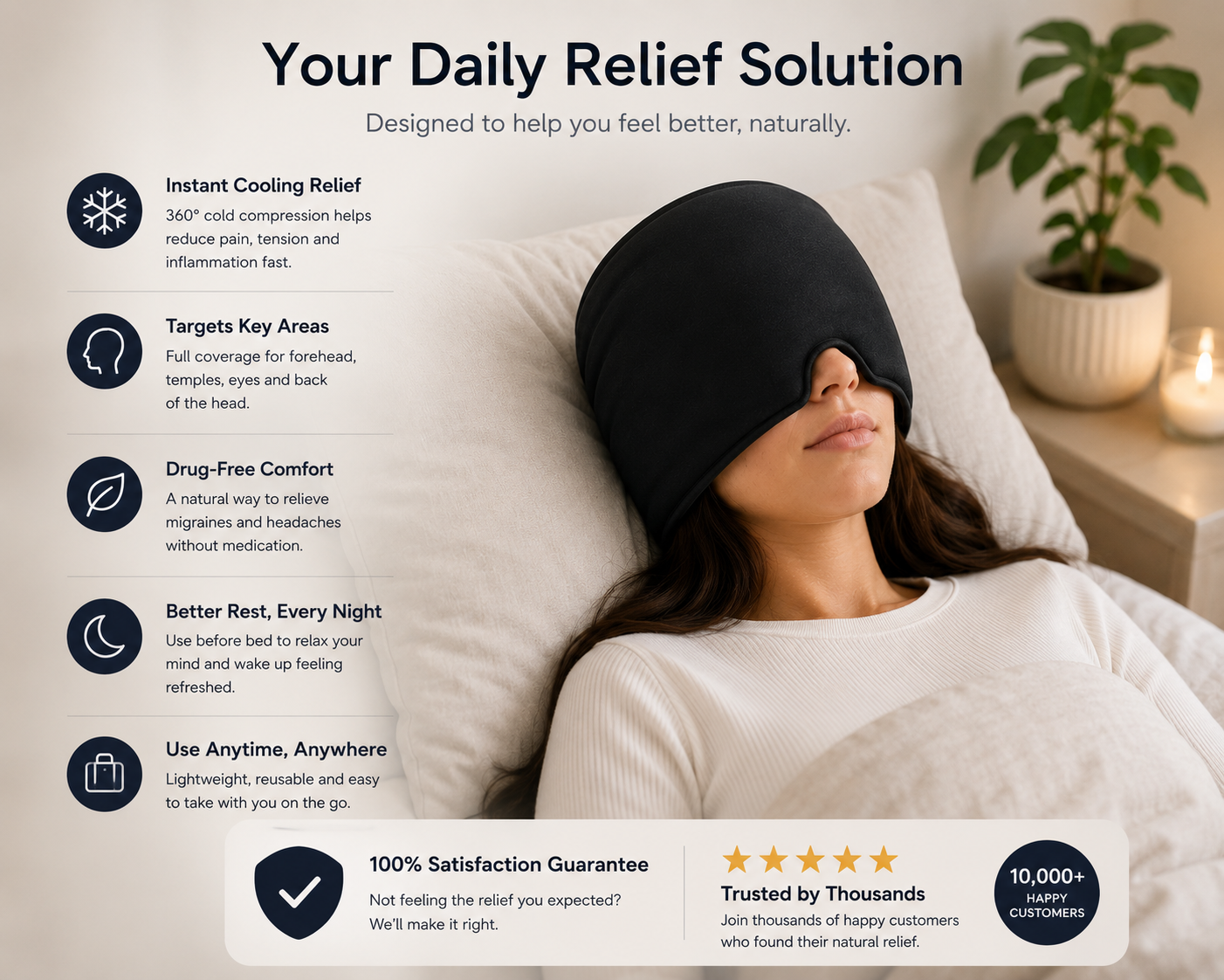 MigraRelief™ Cooling Migraine Cap