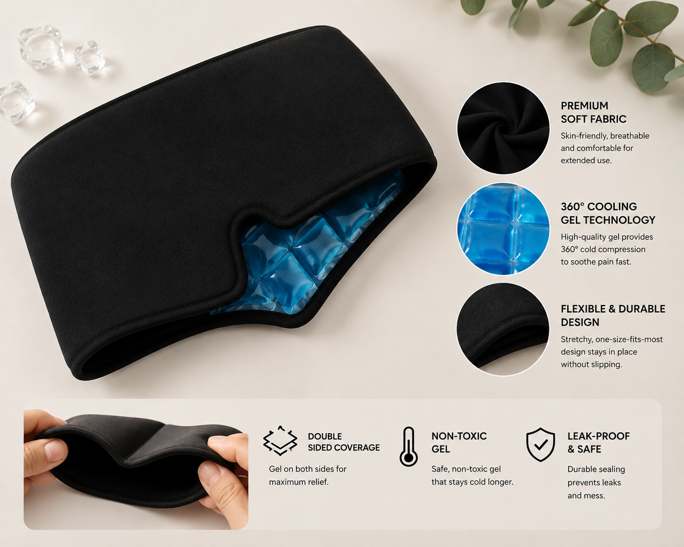 MigraRelief™ Cooling Migraine Cap